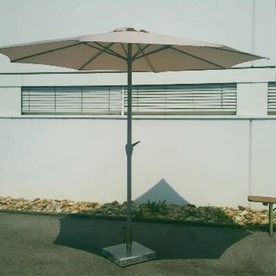 ../frankl24shop/Sonnenschirm ALu Champagner 3m rund mit Kurbel